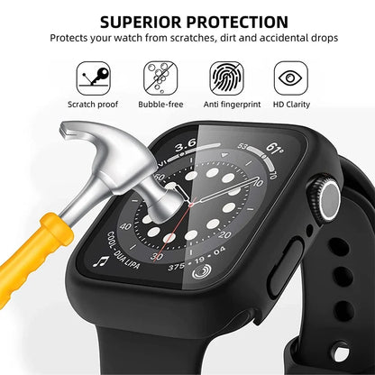 Apple Watch Series 1–3 Hard Case with Built-in Screen Protector