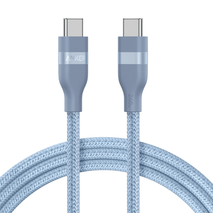 Anker USB-C to USB-C Cable (3 ft / 6 ft, 240W, Upcycled-Braided)